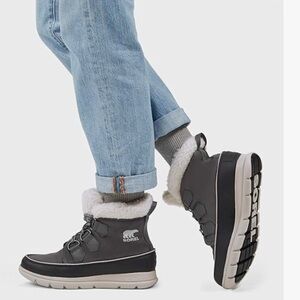 Sorel Explorer Carnival Winter Boots in Quarry